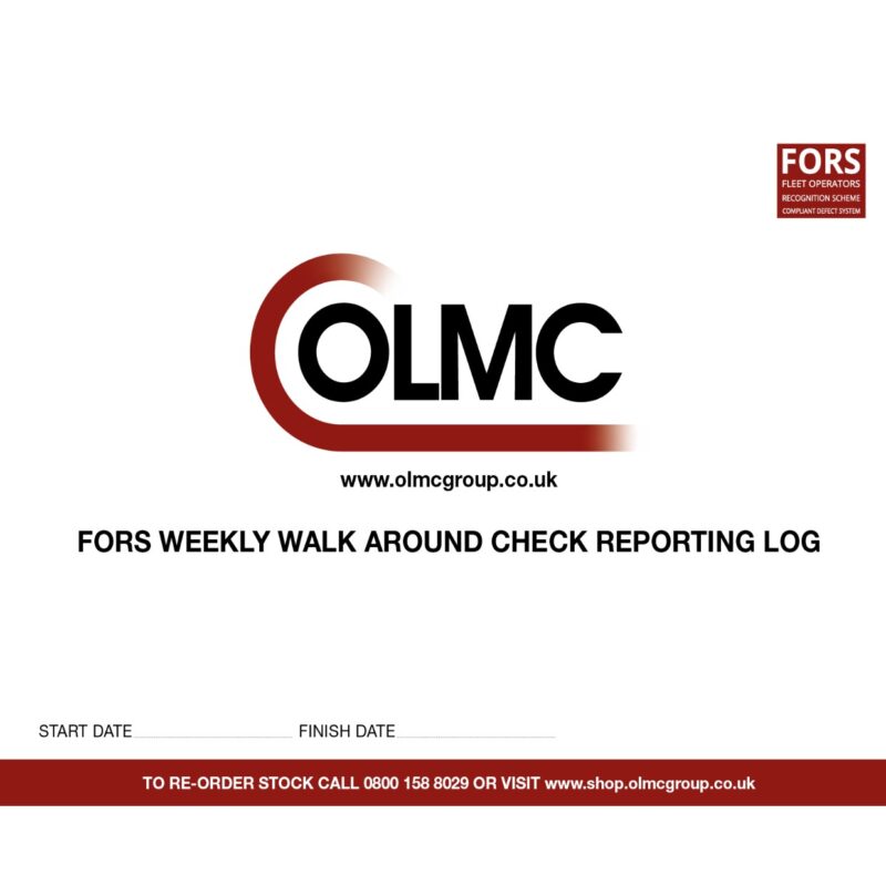 HGV Weekly Walk Around Check Book (FORS Compliant)