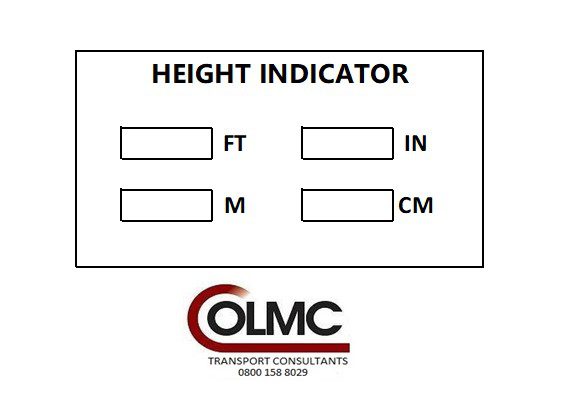 Height Indicator Sticker - Marker Included.