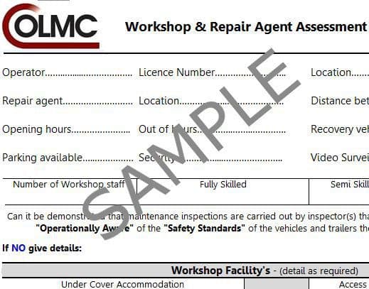 Repair Agent / Workshop Assessment.
